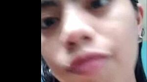 filipina shaves small tits then masturbates in shower!