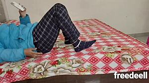 hot indian stepmom unplanned home fuck big natural tits