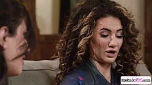 Big tits lesbian babe facesits busty Arab milf hard. Shaved pussies grind wet.