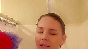 homemade wet shower touching and groping myself