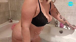Steamy Bubbly Bathtub Play With Horny Milf Wife