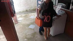 Housewife Pays Technician Big Ass While Husband Away