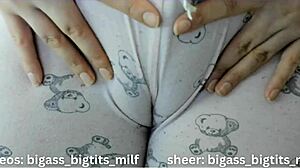 Cameltoe Pajama Teases Wet Latina Curves