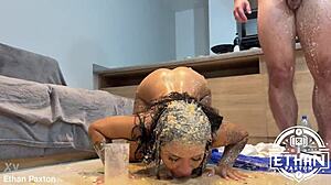 michy perez recycles massive puke piss in sloppy anal domination orgy