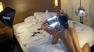 her ebony pussy squirts hard from monster bbc pounding doggystyle