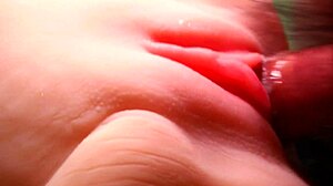 Fucking Shaved Fuck Doll Double Penetrates Huge Pussy Close-Up