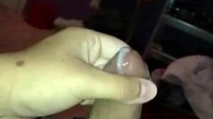 slow motion ropes of cum shooting from throbbing cock solo