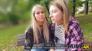 Two hot Russian lesbians face sexual stranger adventure at job interview