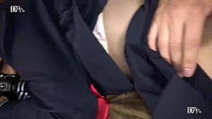 Ai Minami stars alone walking home from school stopped by guy