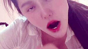 bound feet fetish babe licks cum during intense blowbang bondage session