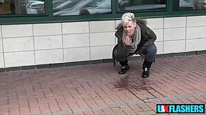 Bree Branning Exposes Wet Pussy Flashing Pissing Public UK-Flashers