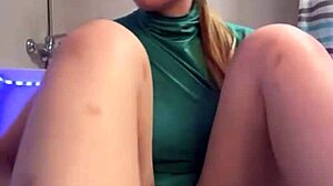 Riding that dildo till she explodes in orgasmic bliss