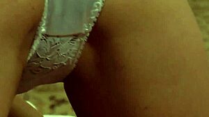 curvy lesbian slave moans orgasming from oiled femdom massage