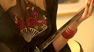 fucking latina milf big tits slut in fishnets high heels bent over doggystyle anal gaping