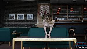 the petite russian teen model strips slowly ripping clothes to reveal her tight small tits and amazing ass