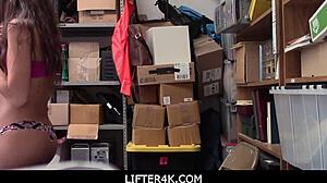 lily adams sucks shoplifter teens cock after stealing 😈🍆💦 lifter4k