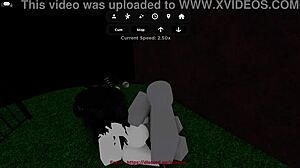 emo slut pounded senseless right in roblox condo game...
