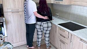 gentle big stepmom cares for stepson taboo anal