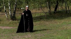 Caylian and Silvia Finger Shaved Pussies with Toys Outdoors