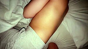 Sneaky Oiled Big Tits Bounce on Monster Cock Cumshot