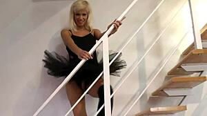 lingerie teen british babe teases solo