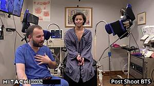 freshman rebel wyatt hitachi vibrated to orgasm by tampa doctor