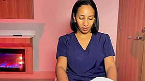 hot milf leyne rodriguez massages tantaly doll to wet happy ending