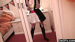 sexy caribbean pirate strips pussy for cam