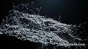 Cute Lesbian Chicks Sprayed With Piss On Wet Twats