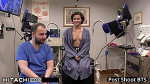 freshman rebel wyatt hitachi vibrated to orgasm by tampa doctor