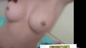 Sexy Pierced Nipples Tease for Wild Sucking Action!