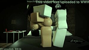 Catch BUSTY Friend MASTURBATING In Bed, Teach Her CUMSHOT Lesson!