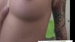 Sexy Pierced Nipples Tease for Wild Sucking Action!