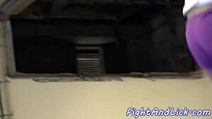 EURO LESBIANS WRESTLE FIERCELY SMALL TITS CATFIGHT PASSION