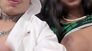 naughty slut fingers her tight hole craving thick cock creampie