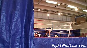 EURO LESBIANS WRESTLE FIERCELY SMALL TITS CATFIGHT PASSION