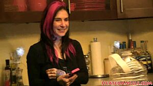 hey emo goth babes, spill on those huge tits and wild piercings backstage?