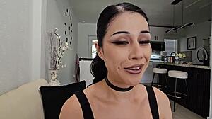 Goth Latina Step Sister Penelope Reed Begs Danny Dirt for Bent Over Doggystyle POV