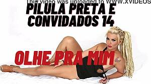 Brazilian prostitute masturbates wildly before taking anal from black pill guests in extreme session