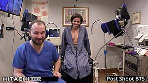 freshman rebel wyatt hitachi vibrated to orgasm by tampa doctor