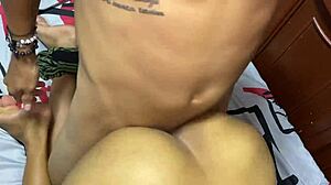 Colombian Stepmom Bent Over After Shower for Hard Doggystyle Anal