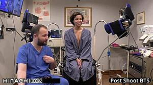 freshman rebel wyatt hitachi vibrated to orgasm by tampa doctor