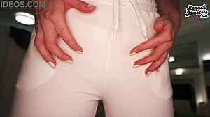 Sexy Sheer Thong And Bra Tease By Hannahjames710