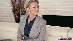 Dee Williams can't resist Aidra Fox's huge natural tits and lesbian fingering rimjob