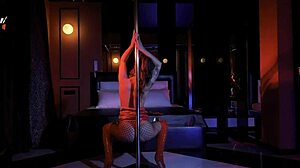 horny milf monika fox strips and stuffs huge anal toys