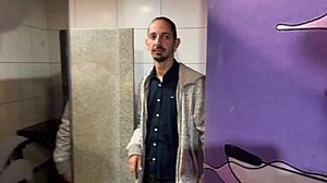 panties dangle above bar's secret anal creampie spot