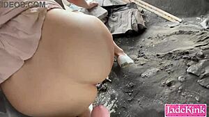 Hey Street Slut, Ready to Get Fucked on Construction Site?