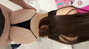 late night homemade rough doggystyle ends in massive ass cumshots