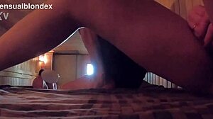 sauna wife flashes strangers with athletic teasing display?