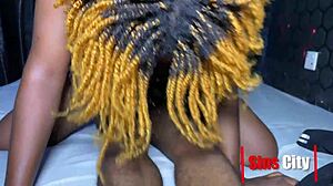 nigerian onion booty ebony slut rides bbc to creampie bliss